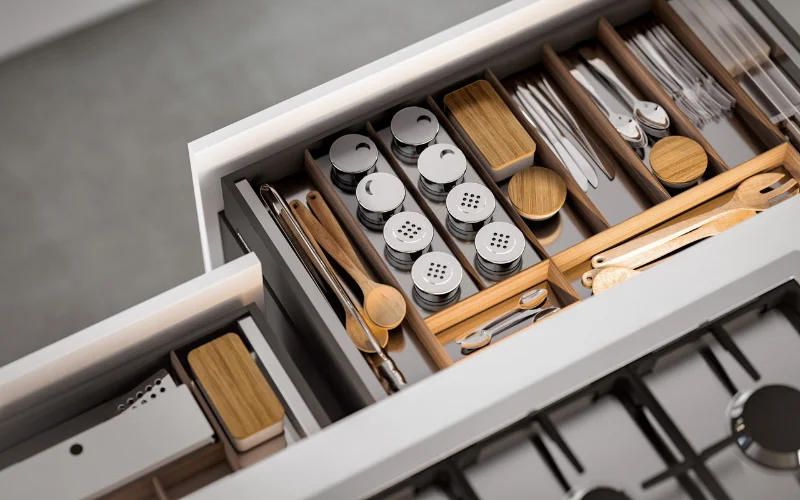 deep kitchen drawer organizer